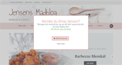 Desktop Screenshot of jensens-madblog.dk